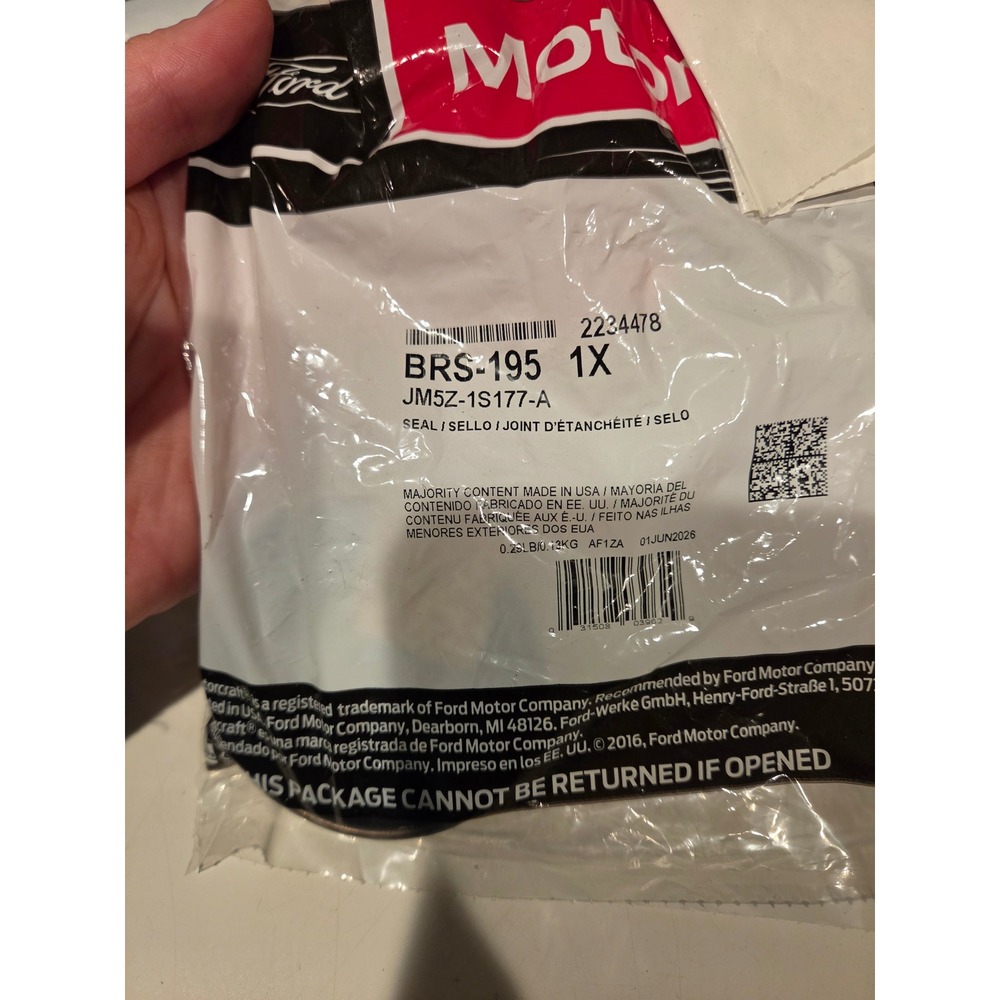 Ford Motorcraft BRS-195 Rear Wheel Seal JM5Z-1S177-A Genuine OEM Part